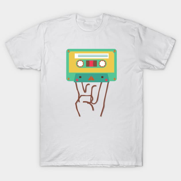 rock'n roll casette T-Shirt by gazonula